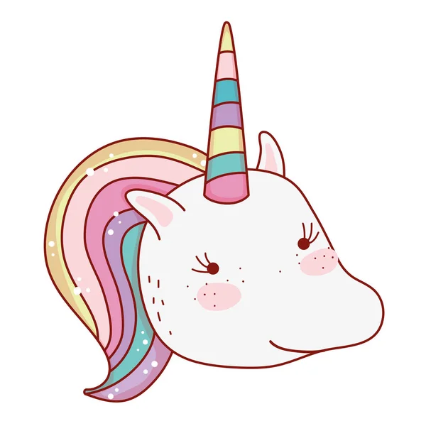 Gambar fantasi Unicorn - Stok Vektor