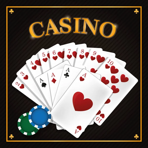 Casino spel concept — Stockvector