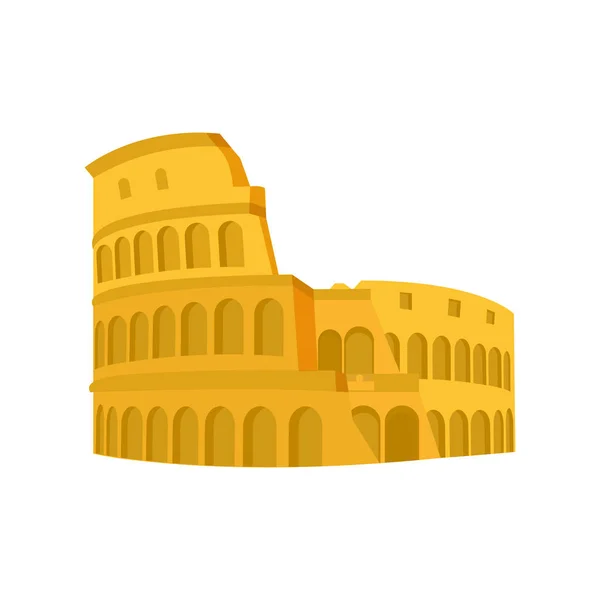 Mittelalterliches Kolosseum Rom Architektur-Design — Stockvektor