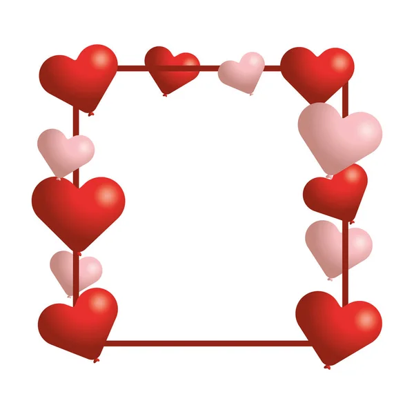 Saint Valentin coeur dessin animé — Image vectorielle