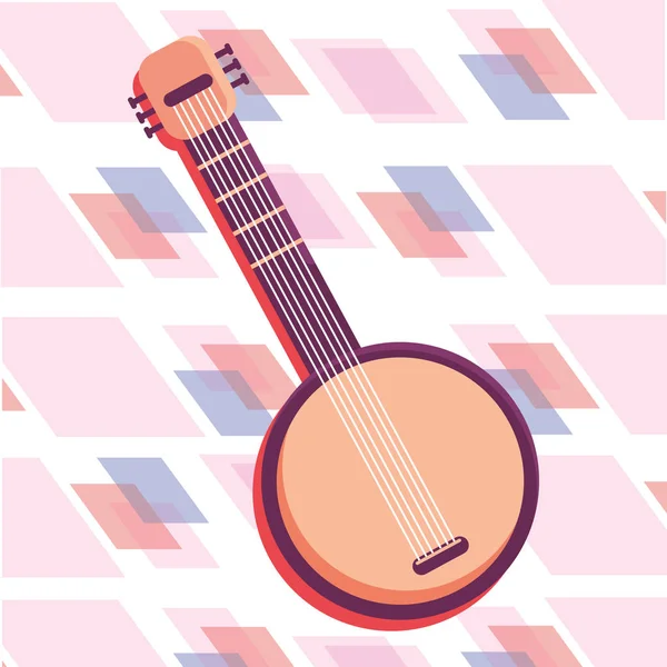Icône isolée guitare — Image vectorielle