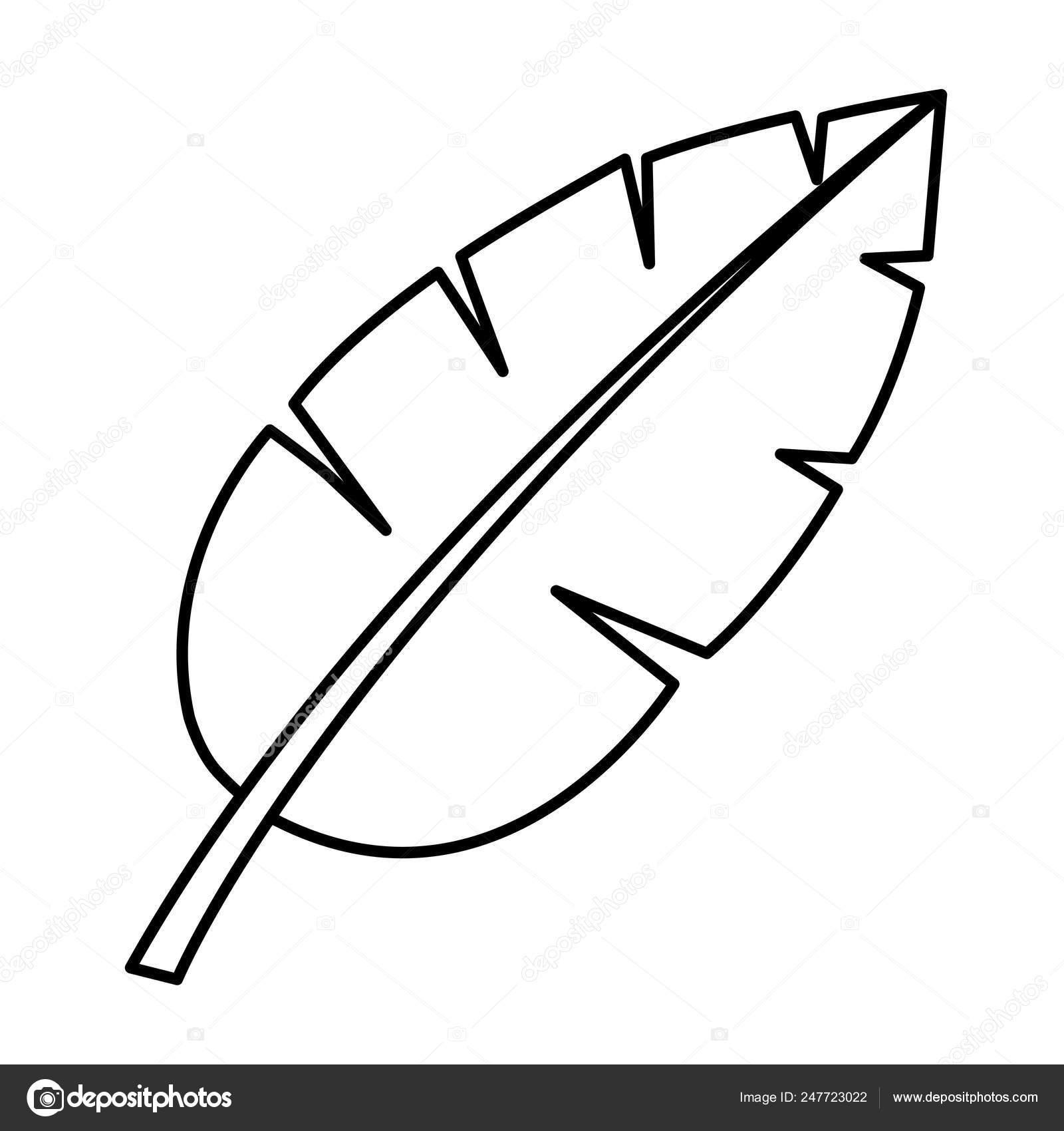 Tropical Palm Leaf Cartoon Vector Image By C Stockgiu Vector Stock