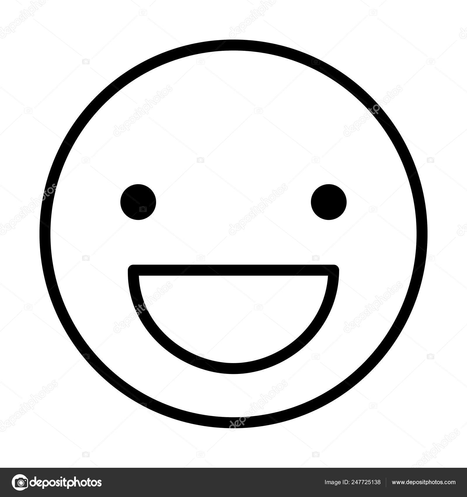 Gluckliches Rundes Emoji Vektorgrafik Lizenzfreie Grafiken C Stockgiu Depositphotos