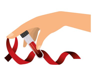 İzole HIV kurdele ile el tasarım