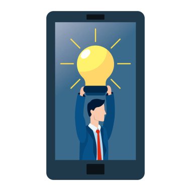 başarılı bir iş adamı avatar çizgi film