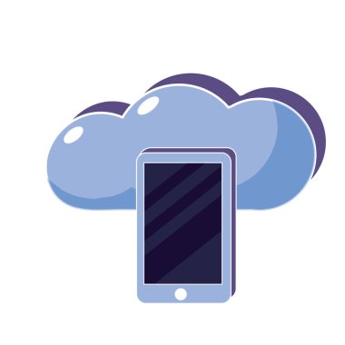 Smartphone teknoloji ve veri bulut sunucu