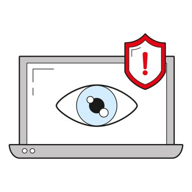 Güvenlik sistemi çizgi film