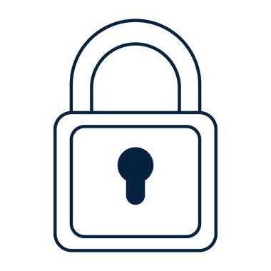 Asma kilit güvenlik simgesi