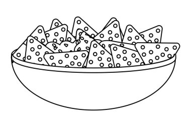 lezzetli Meksika yemeği çizgi film