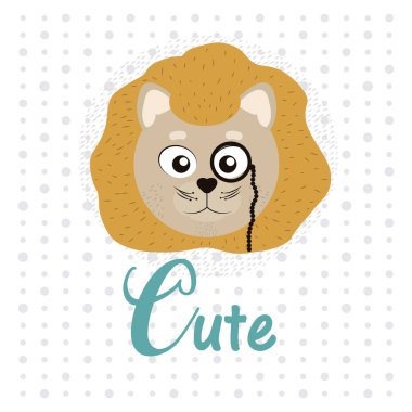 Tatlı aslan çizgi filmi.