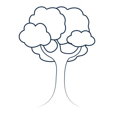 Ağaç doğa çizgi film