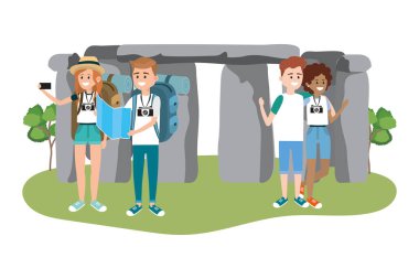 Genç arkadaşlar turist