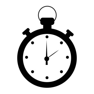 Kronometre izole karikatür