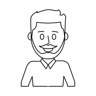 Anahat güzel adam bıyık tasarım ve saç modeli