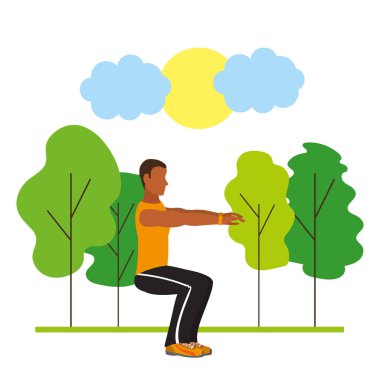 egzersiz yapan erkek uygun