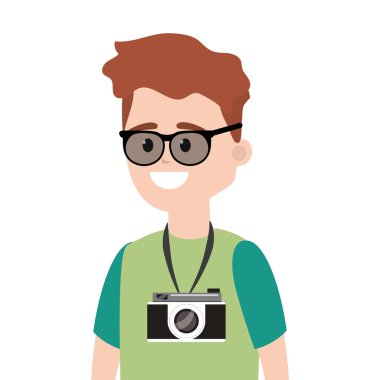 Genç backpacker turist