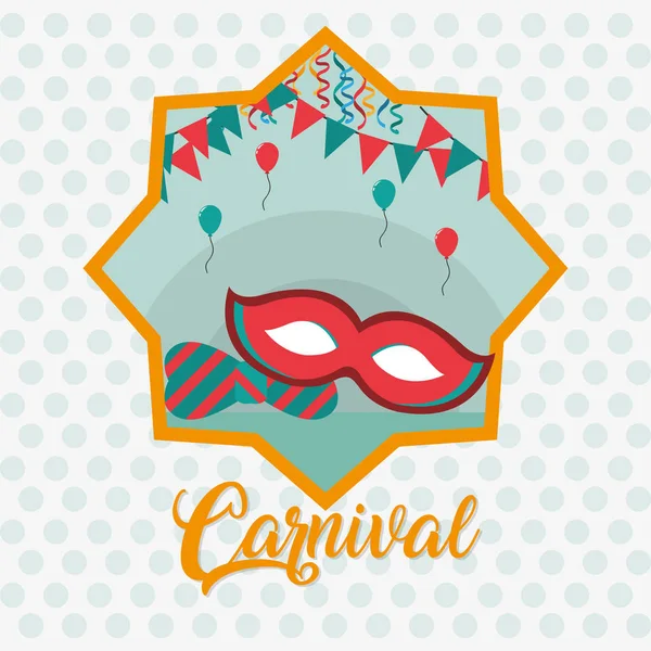 Carnival festival concept — Stock Vector