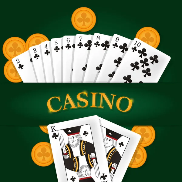 Casino spel concept — Stockvector