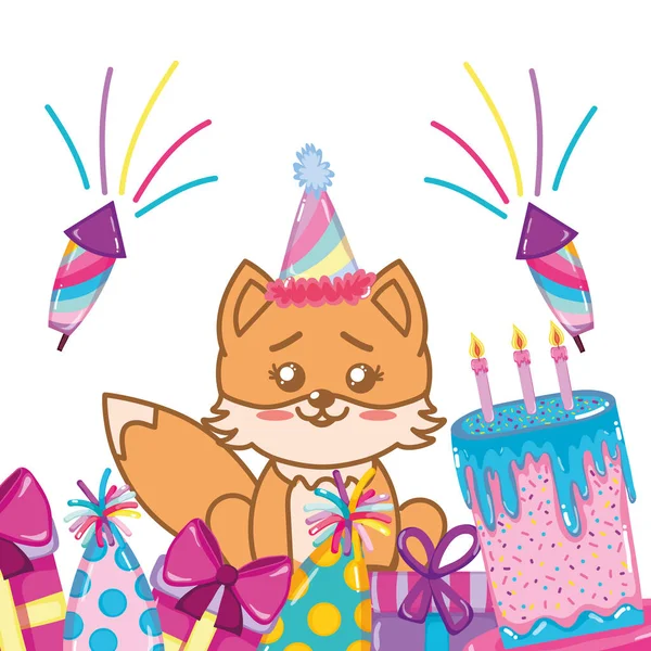 Birthday animal cartoon