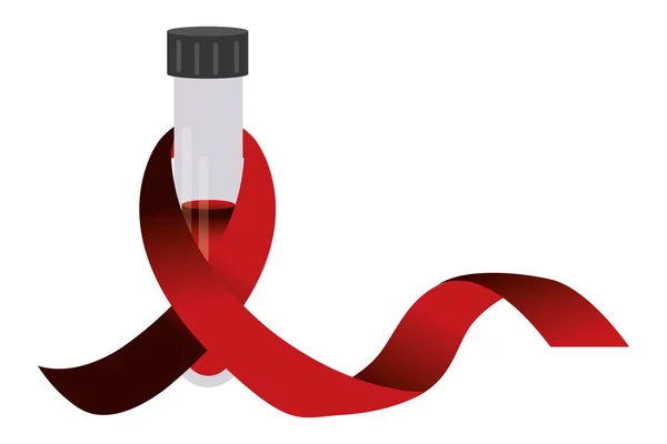 Ruban isolant hiv design — Image vectorielle