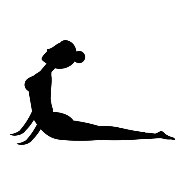 Жінка і йога — стоковий вектор