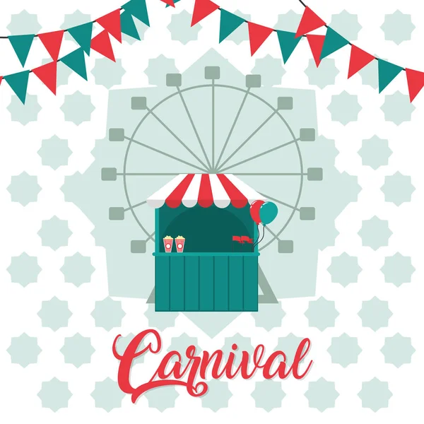 Conceito de festival de carnaval —  Vetores de Stock