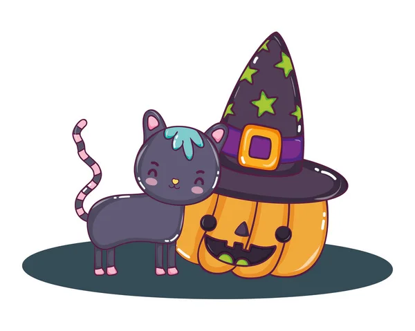 Halloween cartoni animati carino — Vettoriale Stock