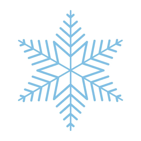 Mignon flocon de neige dessin animé — Image vectorielle