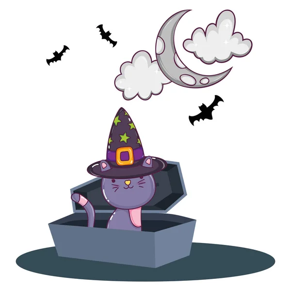 Halloween cute cartoons — Stockvector