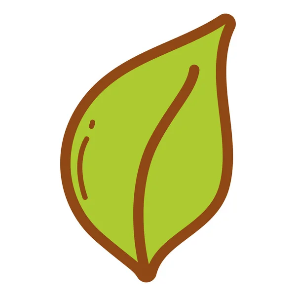 Милий leaf мультфільм — стоковий вектор