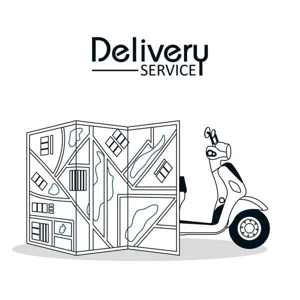 Servicio de entrega de alimentos — Archivo Imágenes Vectoriales