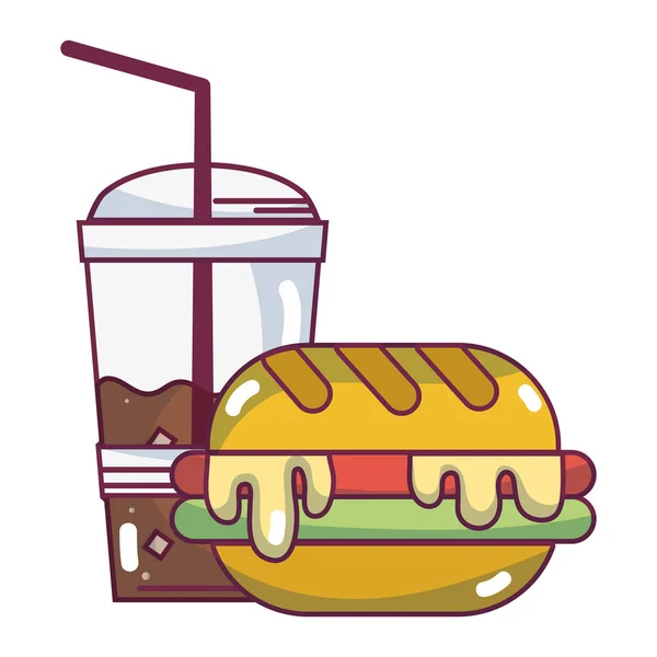 Alimentos e ingredientes dibujos animados — Vector de stock