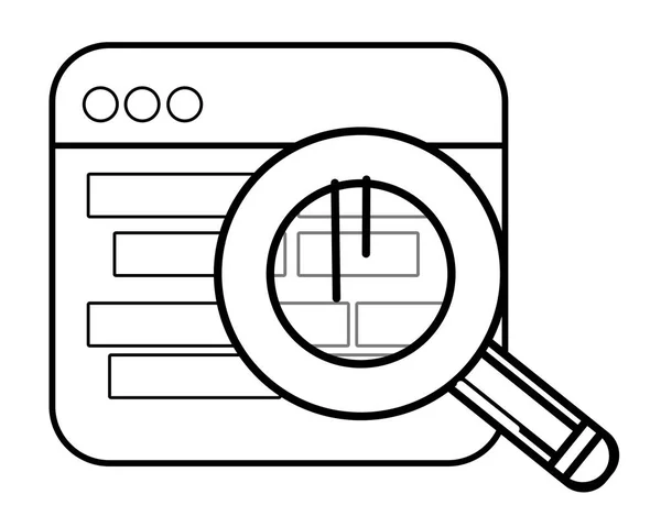 Technologie Computer Fenster Karikatur — Stockvektor