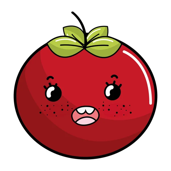 Diseño de tomate aislado — Vector de stock