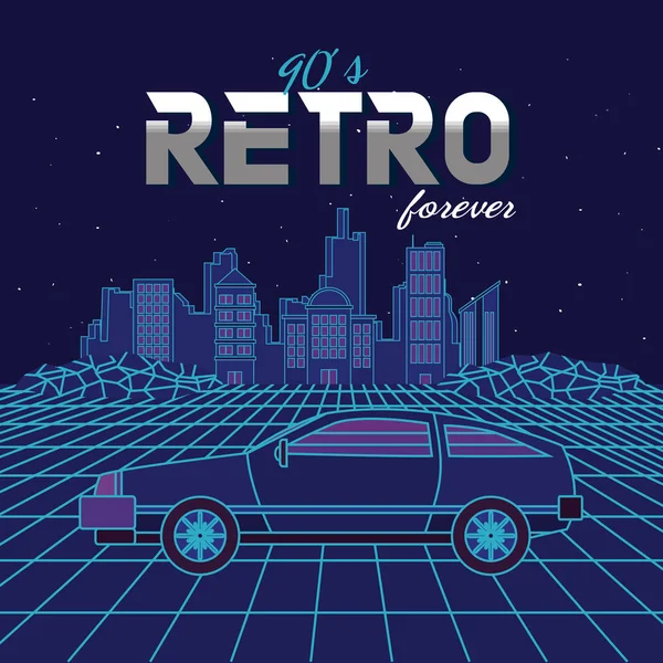 The retro forever — Stock Vector