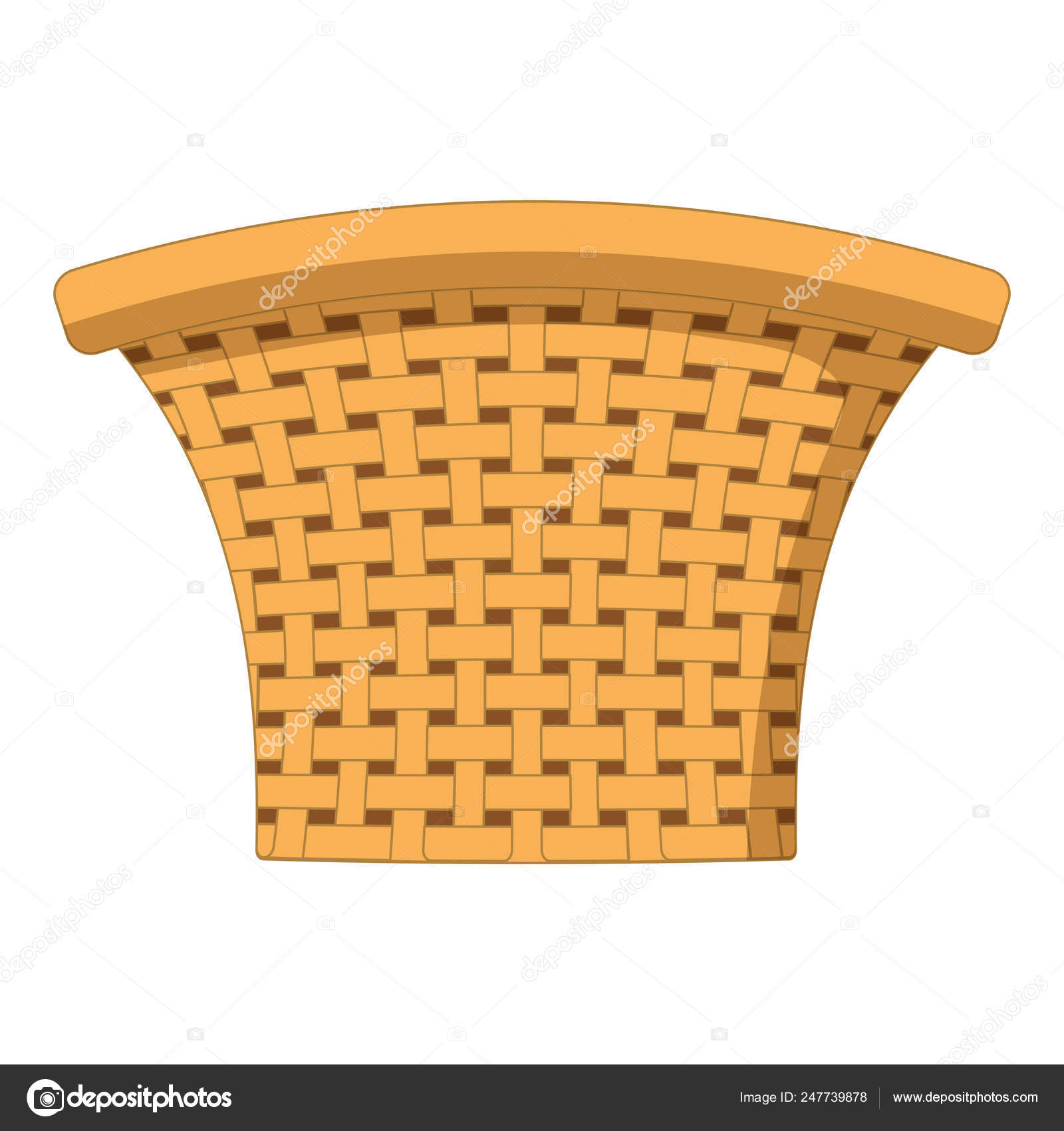 Cute basket cartoon Stock Vector Image by ©stockgiu #247739878