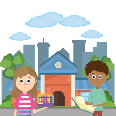 İlköğretim Okulu çizgi film