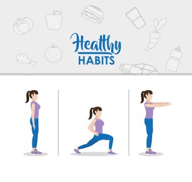 Sağlıklı alışkanlıkları kadın