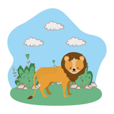 Sevimli hayvan çizgi filmi