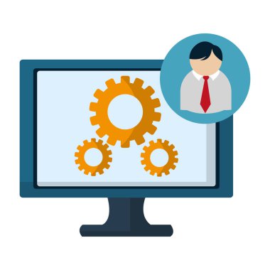 teknoloji bilgi işlem destek çizgi film