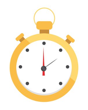 Kronometre izole karikatür