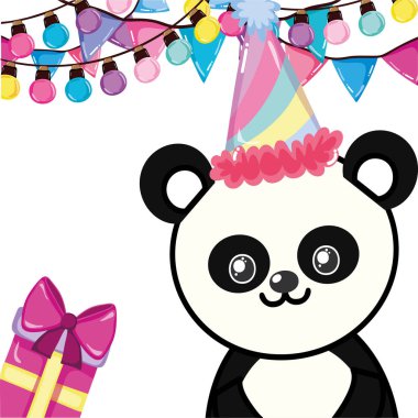 Panda doğum günü çizgi film