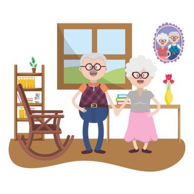 yaşlı ev çizgi film