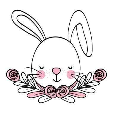 Tavşan vahşi hayvan çizgi film