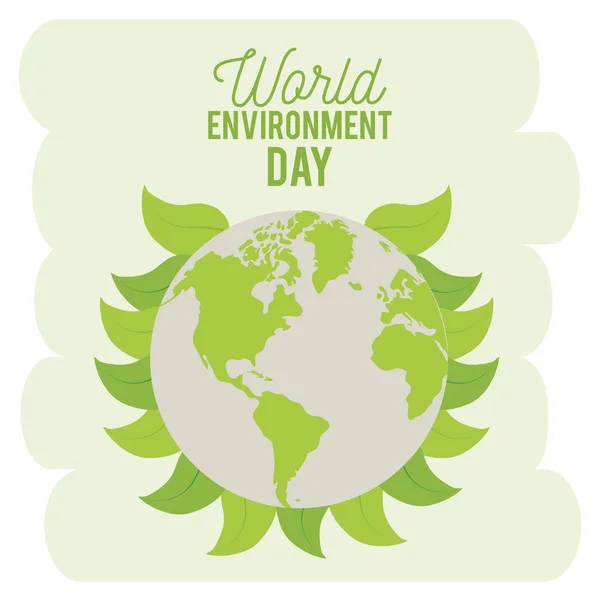 Día Mundial del Medio Ambiente — Vector de stock
