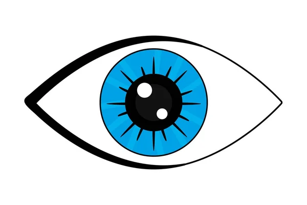 Símbolo de olho humano —  Vetores de Stock