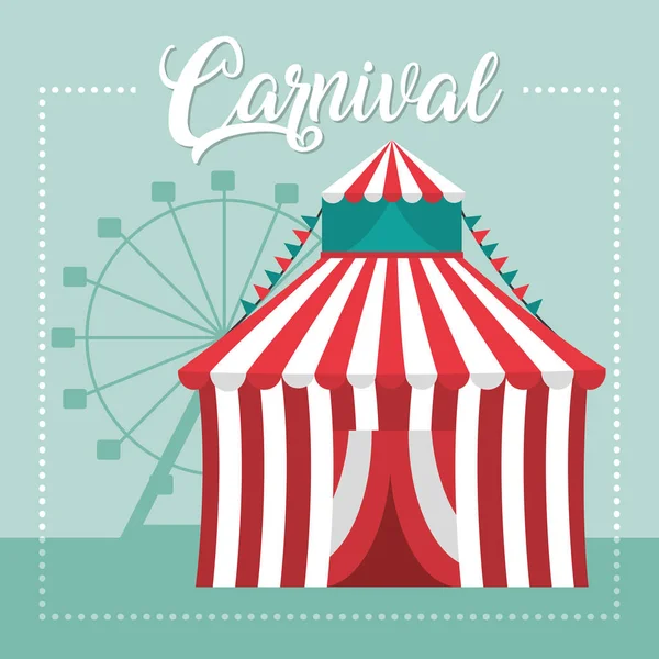 Concepto de festival de carnaval — Vector de stock