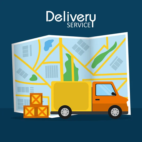 Concept de service de livraison — Image vectorielle