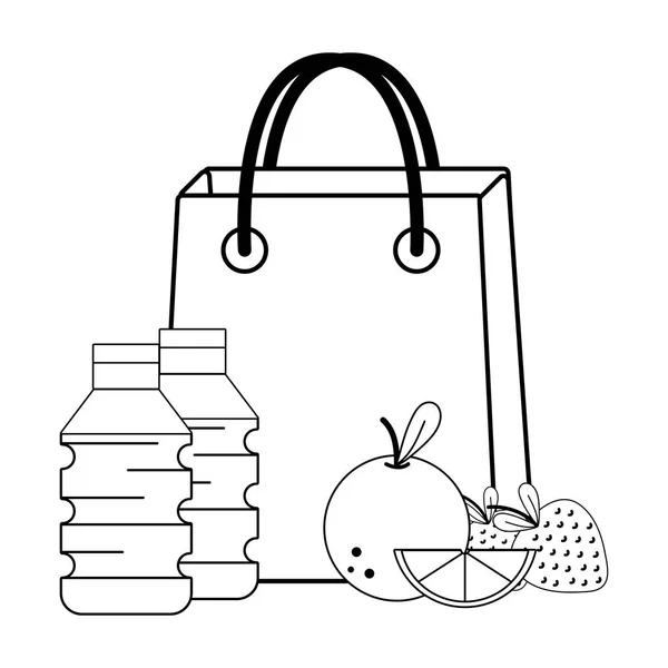 Supermercado produtos de mercearia desenhos animados —  Vetores de Stock