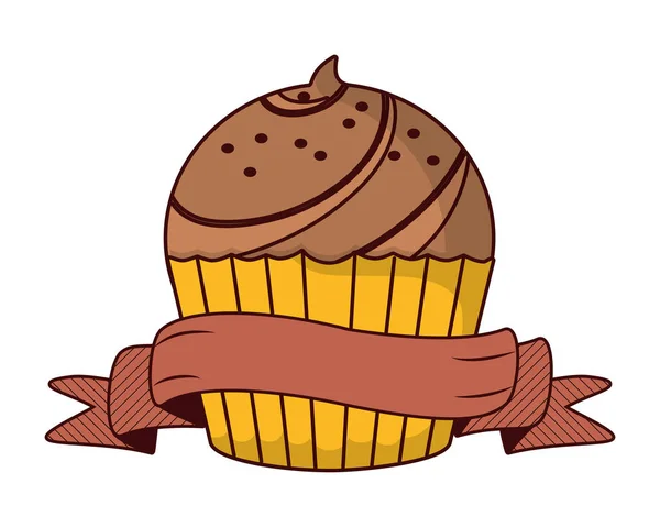 Panadería comida de dibujos animados — Vector de stock